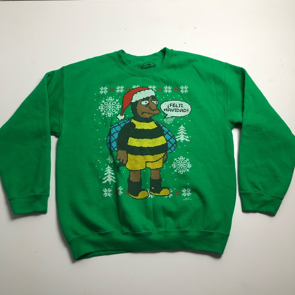 The Simpson’s Bumblebee Man “Feliz Navidad” Christmas Sweater